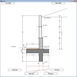 Cantilever Retaining Wall Screenshot 4